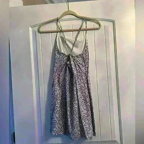 Altar’d State violet floral patterns on white Size small dress - Picture 4 of 6